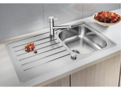 Nerezový drez Blanco LANTOS 45 S-IF Salto nerez kartáčovaný s excentrom