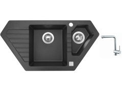 Set Sinks BRAVO 850.1 Granblack + batéria Sinks MIX 3 chróm