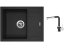 Set Sinks LINEA 600 N Granblack + baterie Sinks MIX 3 P Granblack