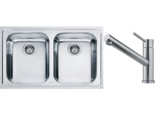 Set Franke LLX 620 Nerez + baterie Franke FC 9290 ORBIT Nerez