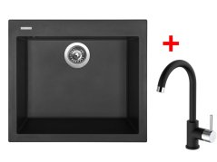 Set Sinks Cube 560 Nanoblack + Mix 35 Nanoblack