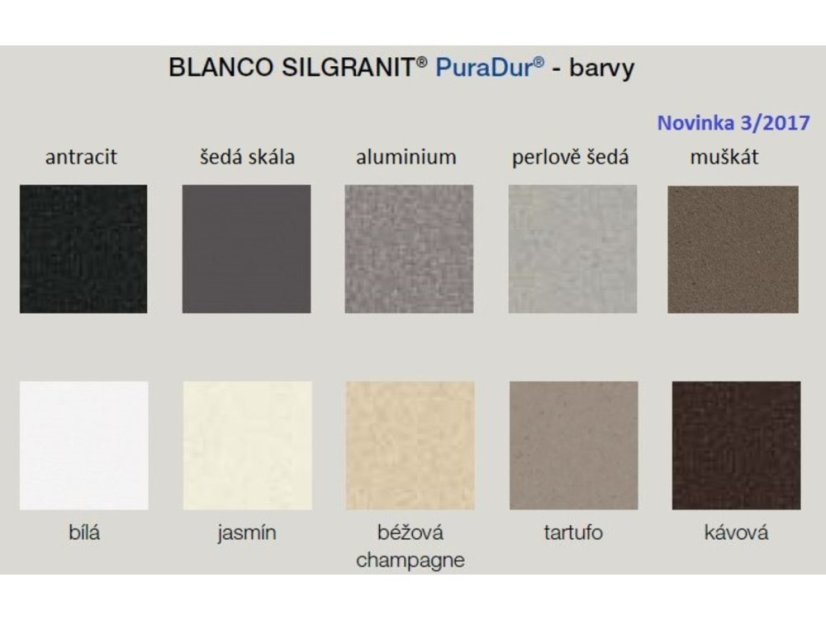 Granitový drez Blanco AXIA III 5 S InFino biela drez vpravo s excentrom prísluš. sklo