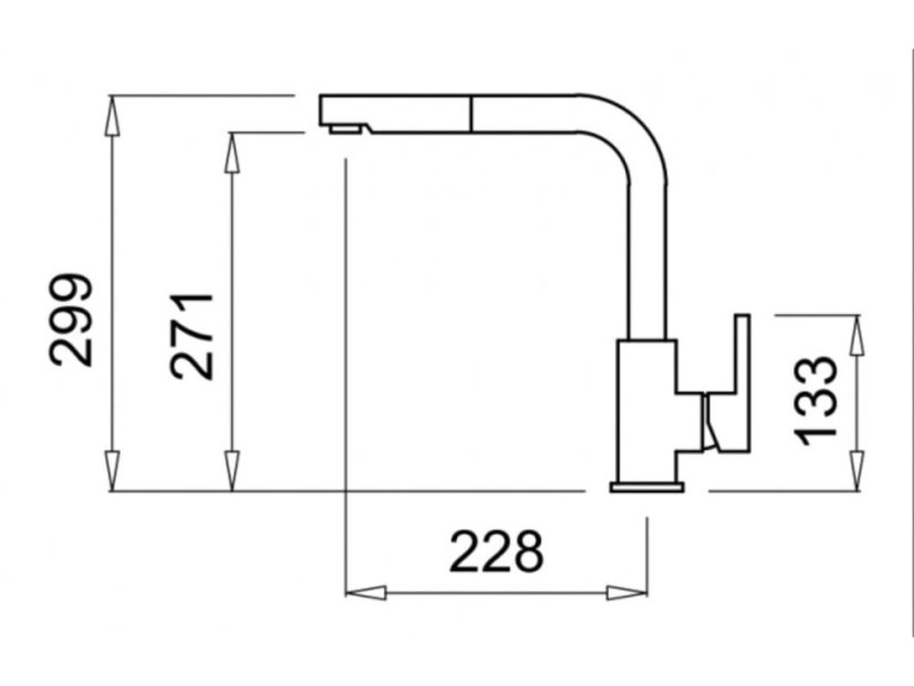 Dřezová baterie Elleci C02 Shell Plus G43