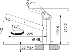 Drezová batéria Franke FC 3055 Orbit