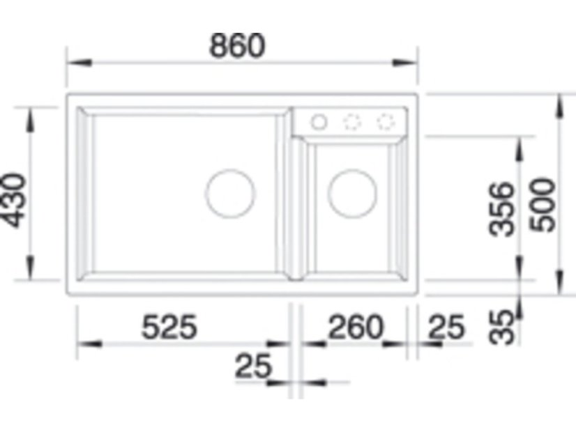 Granitový drez Blanco METRA 9 Kávová