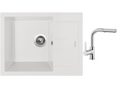 Set Sinks AMANDA 650 Milk + batéria Sinks ENIGMA S chróm