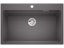 Granitový drez Blanco ETAGON 8 sivá skala, bez excentru