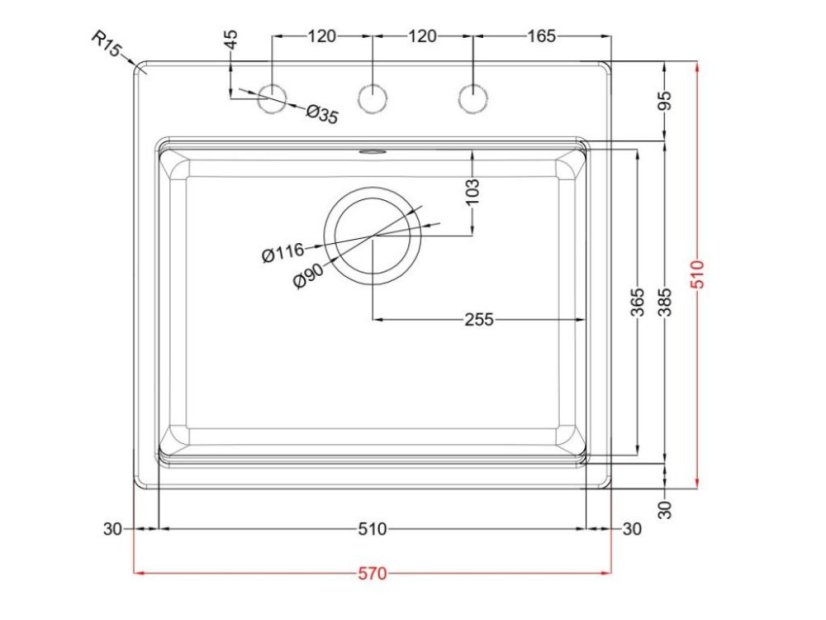 Granitový drez Elleci Time 105 G68