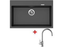 Sinks Maximo 780 Metalblack + Vitalia