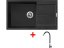 Sinks ULTIMA 860 XXL Metalblack + Elasta nerez/čierná