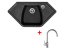Set Sinks Naiky 980 Pureblack + Vitalia