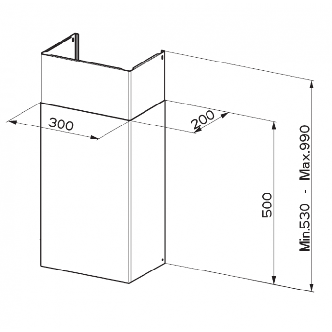 Digestoř Faber Sada komínů 990 bílá