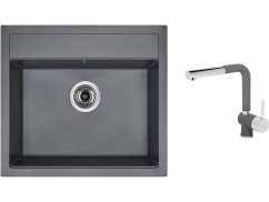 Set Sinks SOLO 560 Titanium + baterie Sinks MIX 3 P Titanium