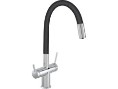 Filtrační baterie Ferro Filtrata s flexibilním ramenem, černá/chrom BFT41B