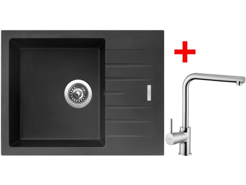 Sinks PERFECTO 650 Pureblack + Elka