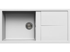 Granitový dřez Elleci Unico 480 White K96