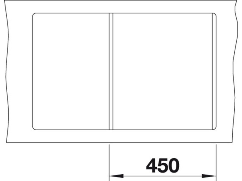 Granitový dřez Blanco METRA 45 S F Silgranit šedá skála oboustranné provedení s excentrem