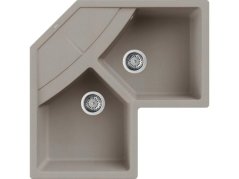 Granitový dřez Elleci Unico Corner Tortora