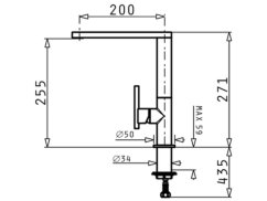 Kuchynská batéria Pyramis Grazia chróm