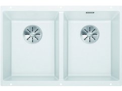 Granitový dřez Blanco SUBLINE 350/350 U InFino bílá bez táhla