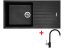 Set Sinks Perfecto 1000 Pureblack + Vitalia GR