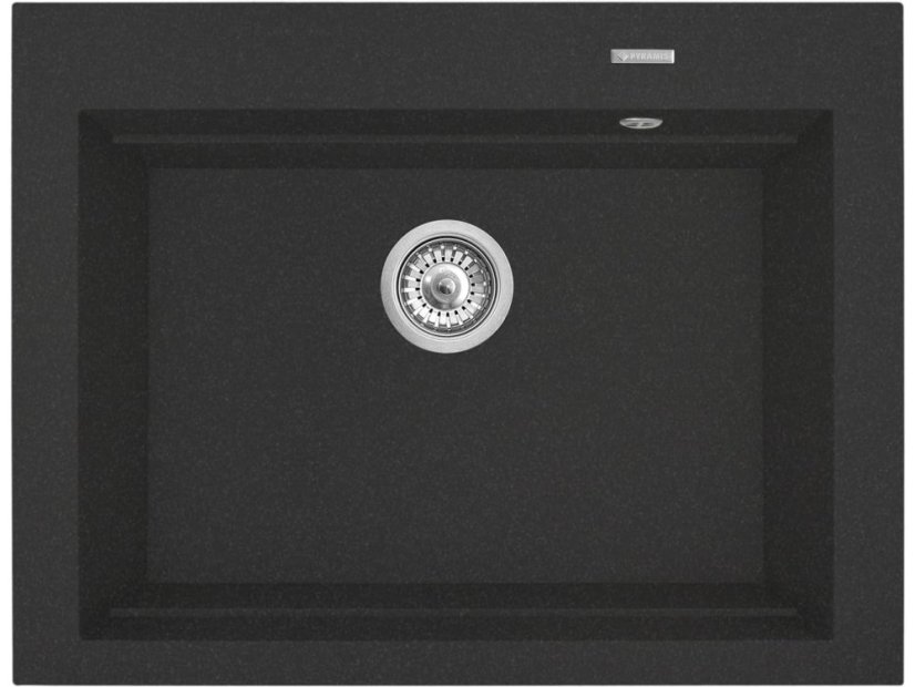 Granitový drez Pyramis Siros 67 x 51,5 Čierna