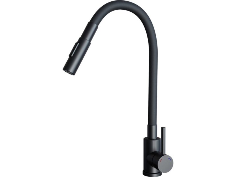 Drezová batéria Sinks ELASTA S čierna matná