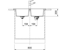 Tectonitový dřez Franke S2D 620-86 Bílá
