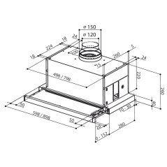 Vestavná digestoř Faber MAXIMA NG AM/X A90
