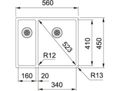 Nerezový drez Franke BXX 260/160-34-16/7
