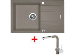 Set Sinks Linea 780 XC Truffle + Mix 3 P GR