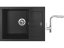 Set Sinks AMANDA 650 Metalblack + batéria Sinks ENIGMA S chróm