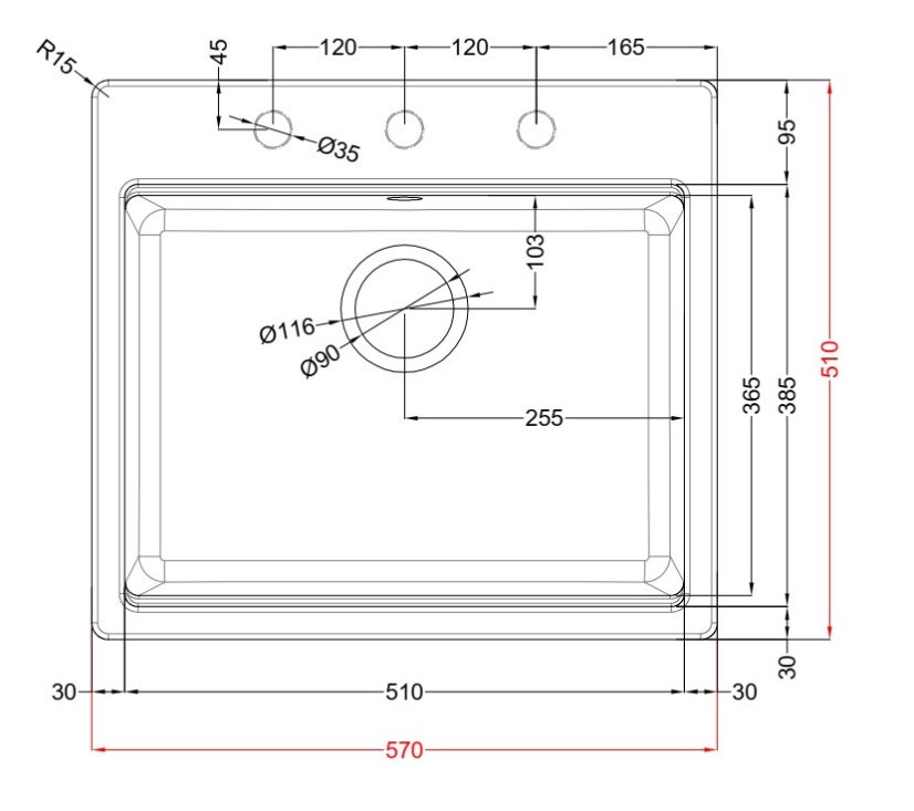 Granitový drez Elleci Time 105 G40