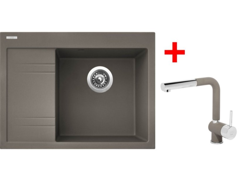 Set Sinks RIM 650 P Truffle + Mix 3 P GR