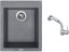 Set Sinks CUBE 410 Titanium + baterie Sinks MIX 3 S Chrom