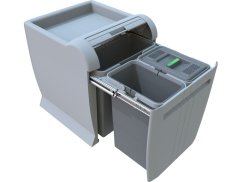 Vestavný odpadkový koš Elletipi CITY - výsuvný, 12+8+8 L , PTA 4040B - 1