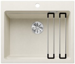 Granitový dřez Blanco ETAGON 6 bílá soft bez excentru