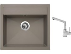 Set Sinks SOLO 560 Truffle + batéria Sinks MIX 350 P chróm