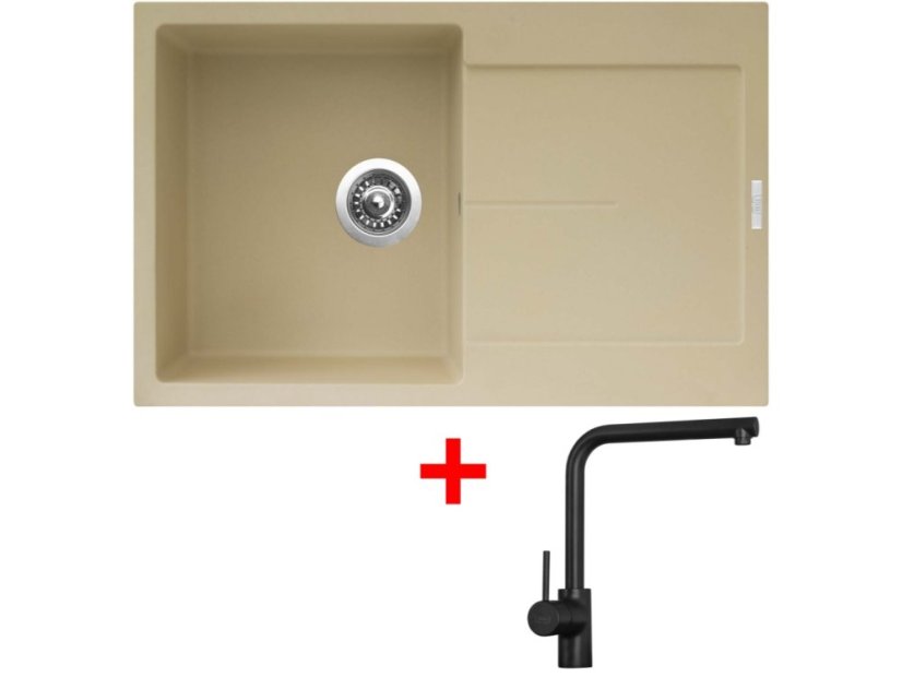 Sinks ULTIMA 790 Sahara + Elka čierná matná