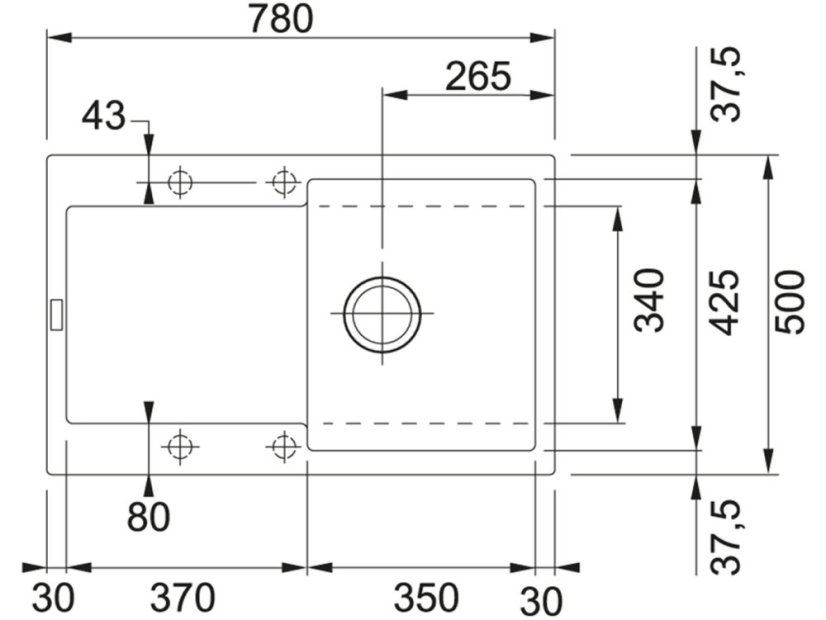 Granitový drez Franke MRG 611 Onyx