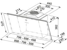 Komínová digestoř Franke FSMA 905 WH Bílé sklo