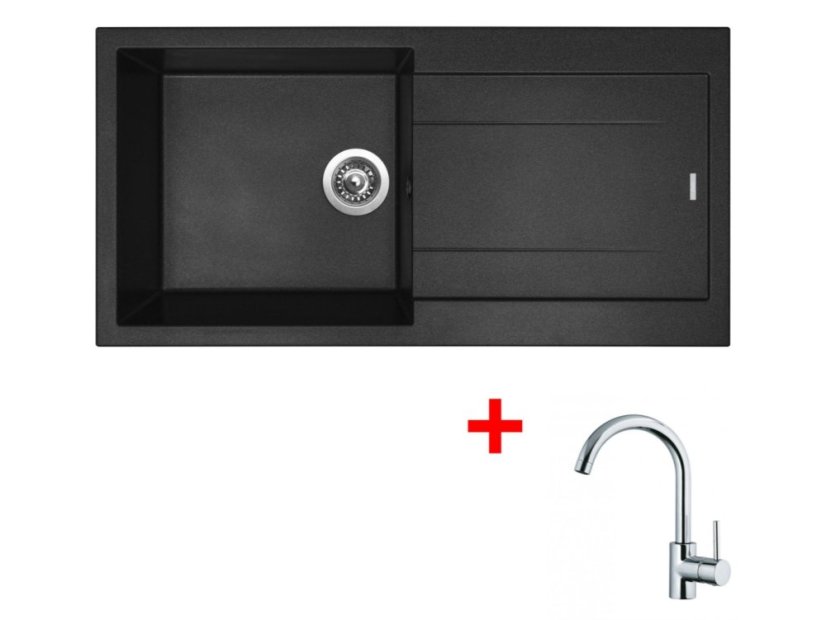 Set Sinks Amanda 990 Nanoblack+MIX 35