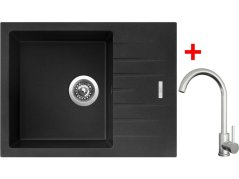 Sinks PERFECTO 650 Metalblack + ARCO celonerezová