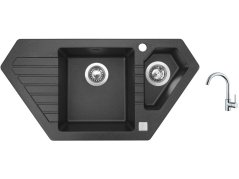 Set Sinks BRAVO 850.1 Granblack + batéria Sinks MIX 35 chróm