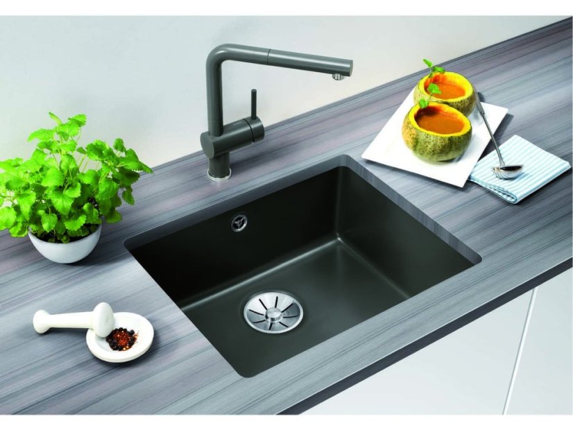 Blanco SUBLINE 500 U InFino Keramika basalt bez excentru