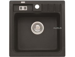 Granitový jednodrez Alveus NIAGARA 20 čierna