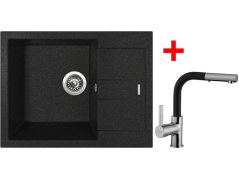 Set Sinks Amanda 650 Granblack + Enigma S GR