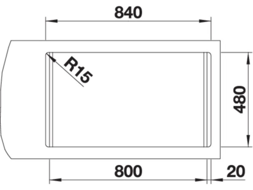 Nerezový drez Blanco Classimo 8 IF InFino nerez kartáčovaný