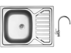 Set Sinks OKIO 650 M matný + baterie Sinks VITALIA chrom Set Sinks OKIO 650 M matný + baterie Sinks VITALIA chrom