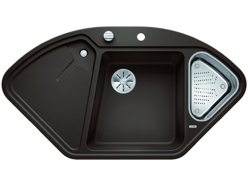 Granitový dřez Blanco DELTA II-F InFino káva s excentrem